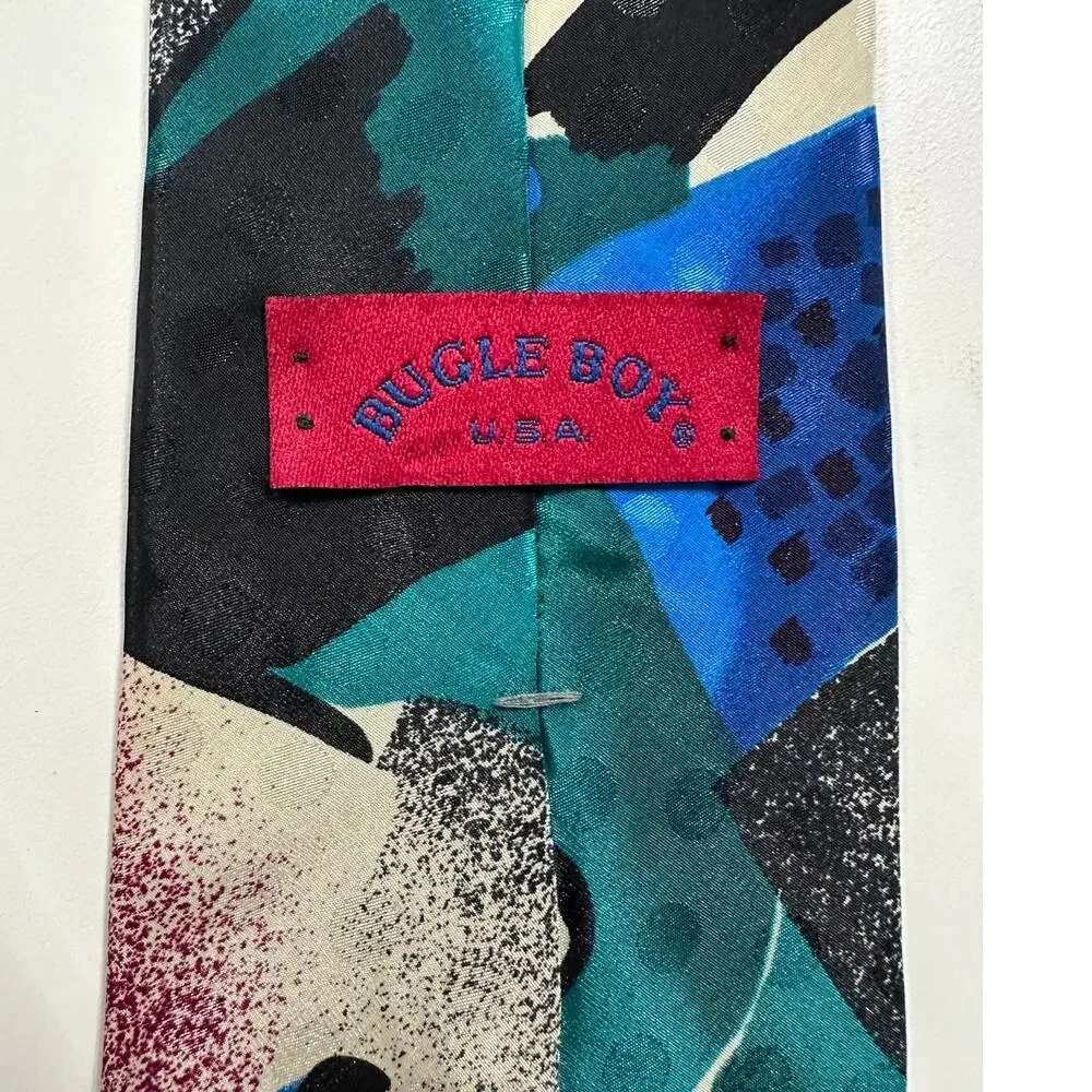 Bugle Boy USA Vintage Mens Neck Tie 100% Polyester